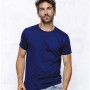 T-shirt manches courtes mixte col rond premium bleu marine