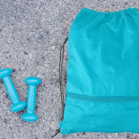 Gym bag 100% PET recyclé bleu