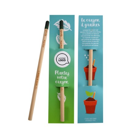 Crayon capsule de graines - Crayon à planter personnalisé écologique