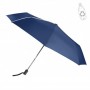 Mini parapluie pliable toile 100% PET recyclé bleu marine
